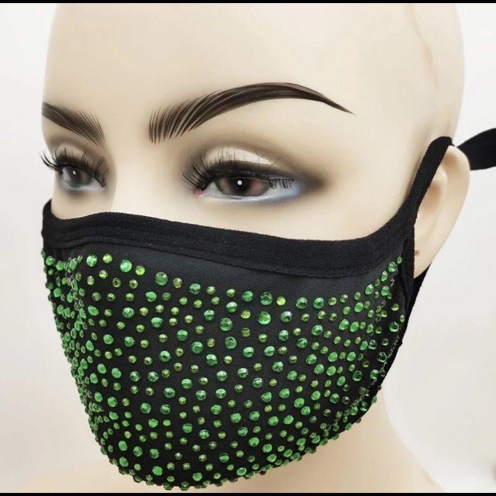 ⭐️ Swarovski Crystal Handmade Face Mask